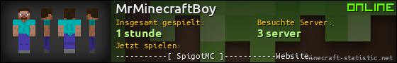 Benutzerleisten 560x90 für MrMinecraftBoy