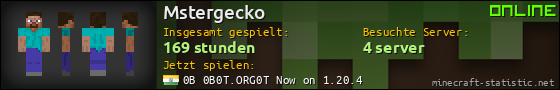 Benutzerleisten 560x90 für Mstergecko