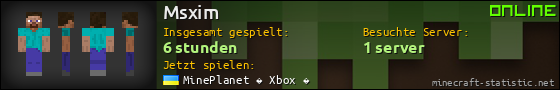 Benutzerleisten 560x90 für Msxim