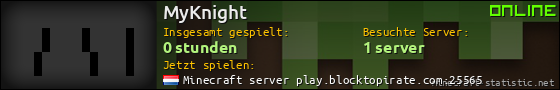 Benutzerleisten 560x90 für MyKnight