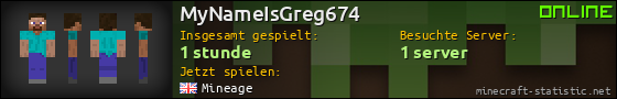 Benutzerleisten 560x90 für MyNameIsGreg674