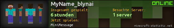 Benutzerleisten 560x90 für MyName_blynai