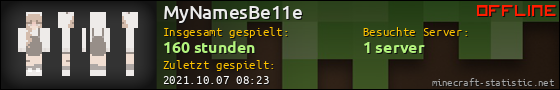 Benutzerleisten 560x90 für MyNamesBe11e