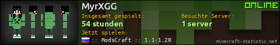 Benutzerleisten 560x90 für MyrXGG