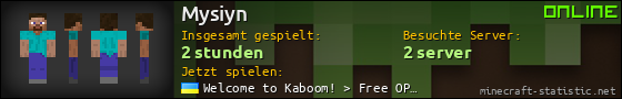 Benutzerleisten 560x90 für Mysiyn