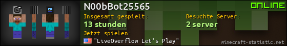 Benutzerleisten 560x90 für N00bBot25565