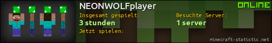 Benutzerleisten 560x90 für NEONWOLFplayer