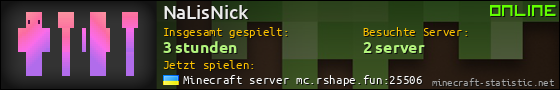 Benutzerleisten 560x90 für NaLisNick