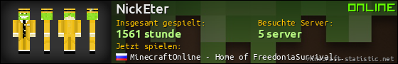 Benutzerleisten 560x90 für NickEter