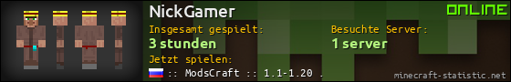 Benutzerleisten 560x90 für NickGamer