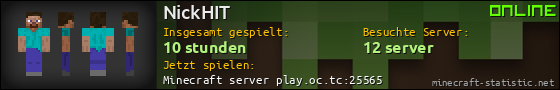 Benutzerleisten 560x90 für NickHIT