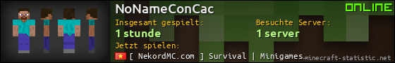 Benutzerleisten 560x90 für NoNameConCac