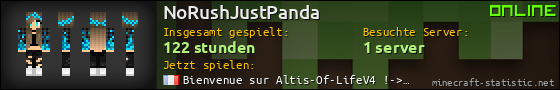 Benutzerleisten 560x90 für NoRushJustPanda