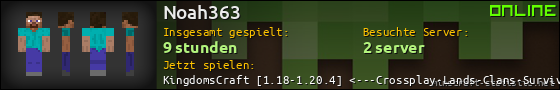 Benutzerleisten 560x90 für Noah363