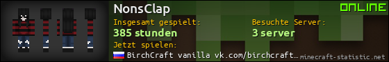 Benutzerleisten 560x90 für NonsClap