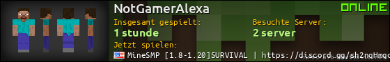 Benutzerleisten 560x90 für NotGamerAlexa