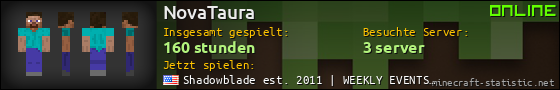 Benutzerleisten 560x90 für NovaTaura
