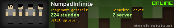 Benutzerleisten 560x90 für NumpadInfinite