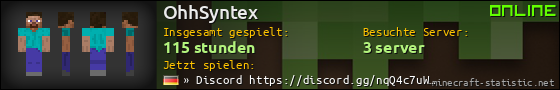 Benutzerleisten 560x90 für OhhSyntex