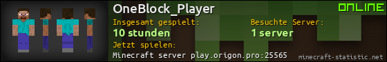 Benutzerleisten 560x90 für OneBlock_Player