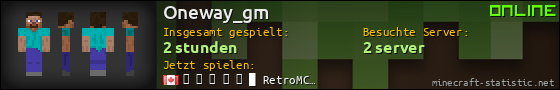 Benutzerleisten 560x90 für Oneway_gm