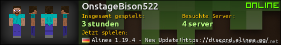 Benutzerleisten 560x90 für OnstageBison522