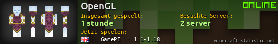 Benutzerleisten 560x90 für OpenGL