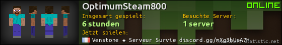 Benutzerleisten 560x90 für OptimumSteam800