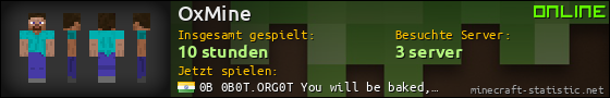 Benutzerleisten 560x90 für OxMine