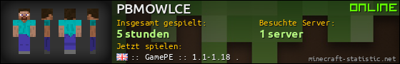 Benutzerleisten 560x90 für PBMOWLCE