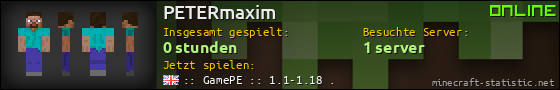 Benutzerleisten 560x90 für PETERmaxim
