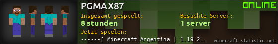 Benutzerleisten 560x90 für PGMAX87