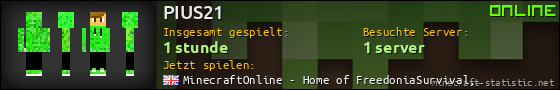 Benutzerleisten 560x90 für PIUS21