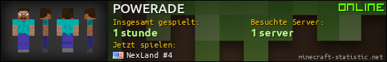 Benutzerleisten 560x90 für POWERADE