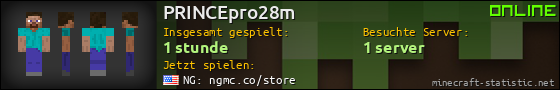 Benutzerleisten 560x90 für PRINCEpro28m