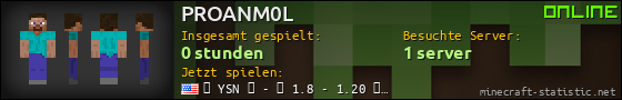 Benutzerleisten 560x90 für PROANM0L