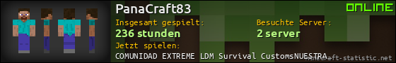 Benutzerleisten 560x90 für PanaCraft83