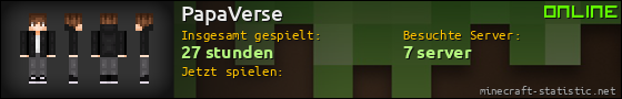 Benutzerleisten 560x90 für PapaVerse