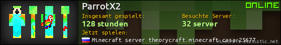 Benutzerleisten 560x90 für ParrotX2