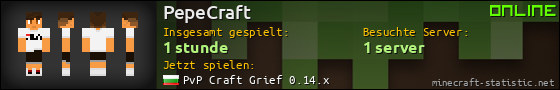 Benutzerleisten 560x90 für PepeCraft
