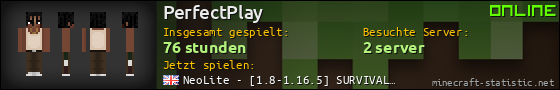 Benutzerleisten 560x90 für PerfectPlay