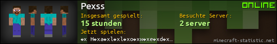 Benutzerleisten 560x90 für Pexss
