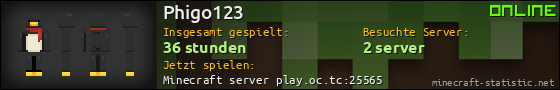 Benutzerleisten 560x90 für Phigo123