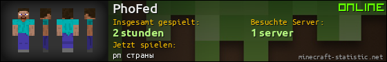 Benutzerleisten 560x90 für PhoFed