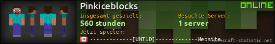 Benutzerleisten 560x90 für Pinkiceblocks