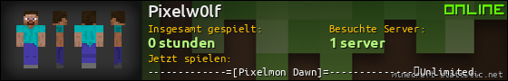 Benutzerleisten 560x90 für Pixelw0lf