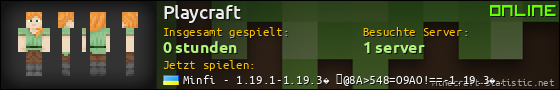 Benutzerleisten 560x90 für Playcraft