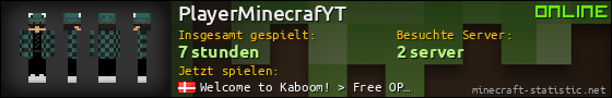 Benutzerleisten 560x90 für PlayerMinecrafYT