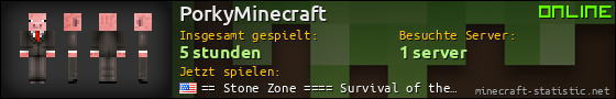 Benutzerleisten 560x90 für PorkyMinecraft