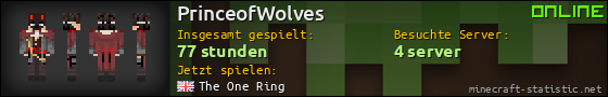 Benutzerleisten 560x90 für PrinceofWolves